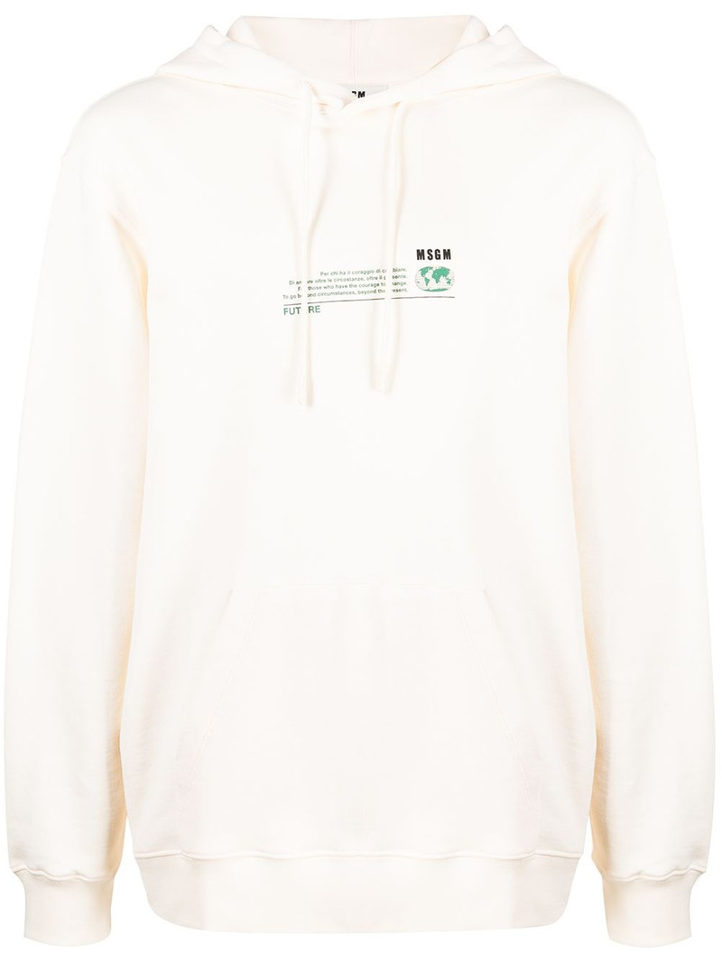 Fantastic Green Future-print hoodie 1