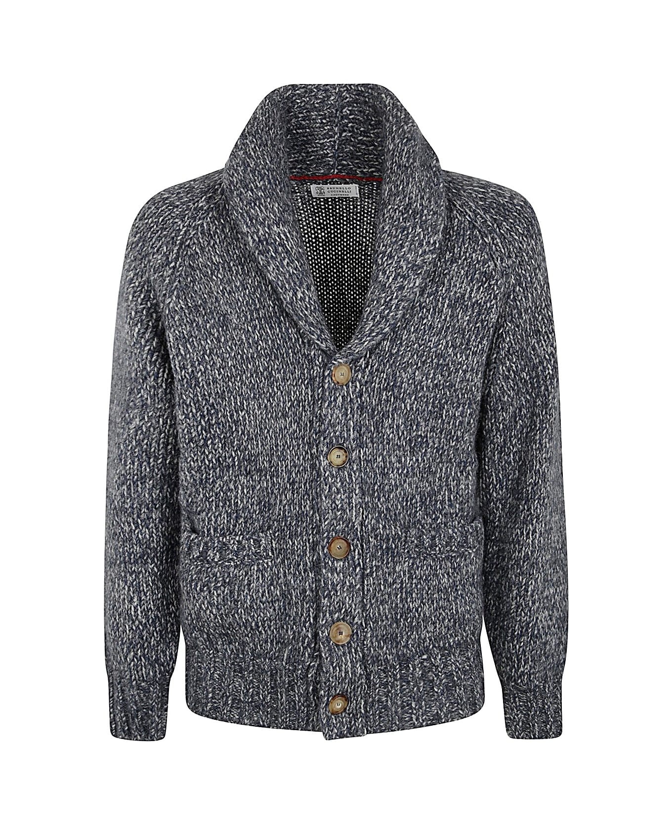 V-neck Knitted Cardigan - 1