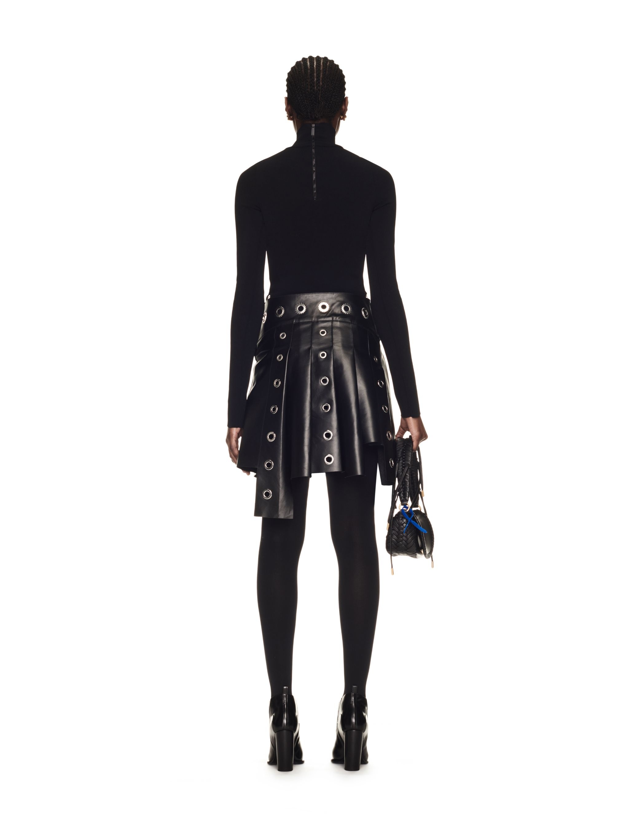 Eyelets Mock Neck - 4