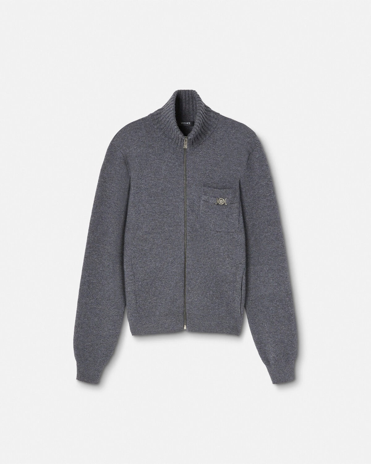 Cashmere-Blend Zip Sweater - 1