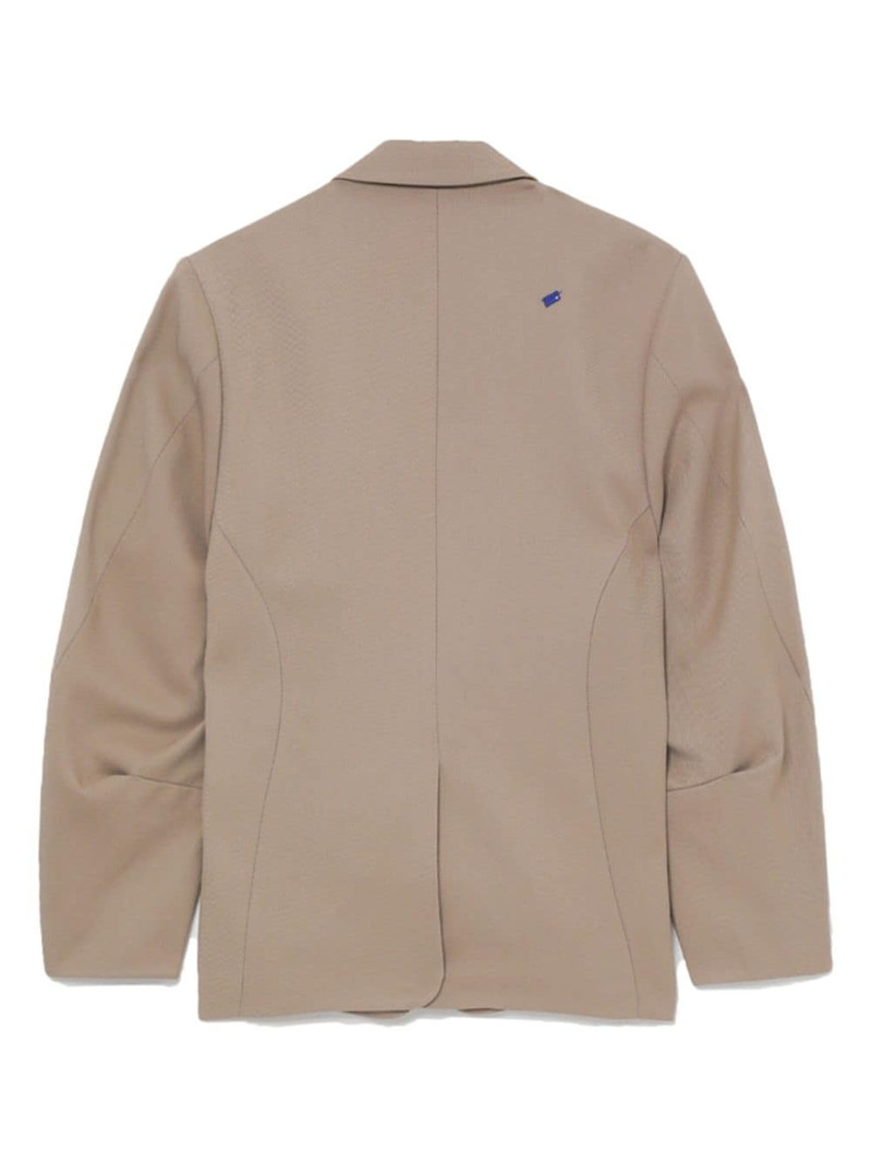 long-sleeved wool blazer 6
