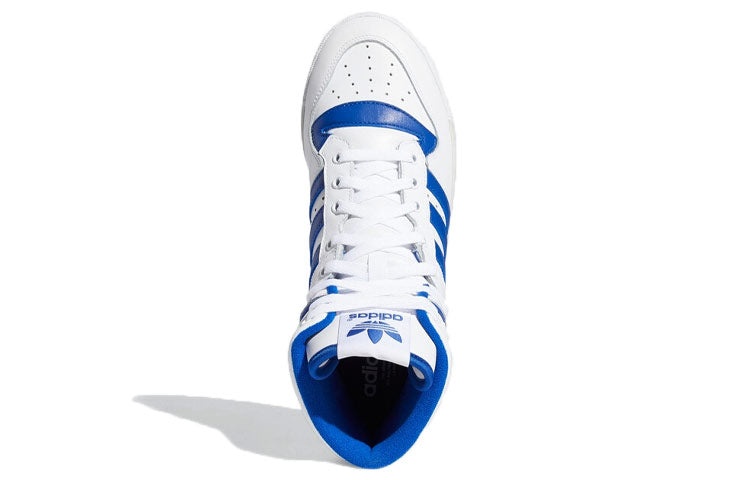 adidas originals Rivalry Retro High Top Skate Shoes White Blue EF6408 - 5