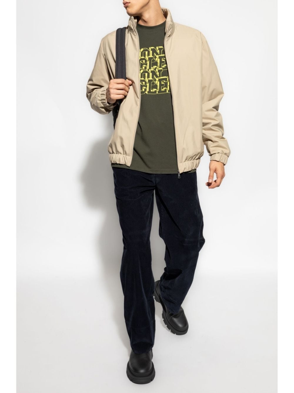 logo-patch jacket - 2