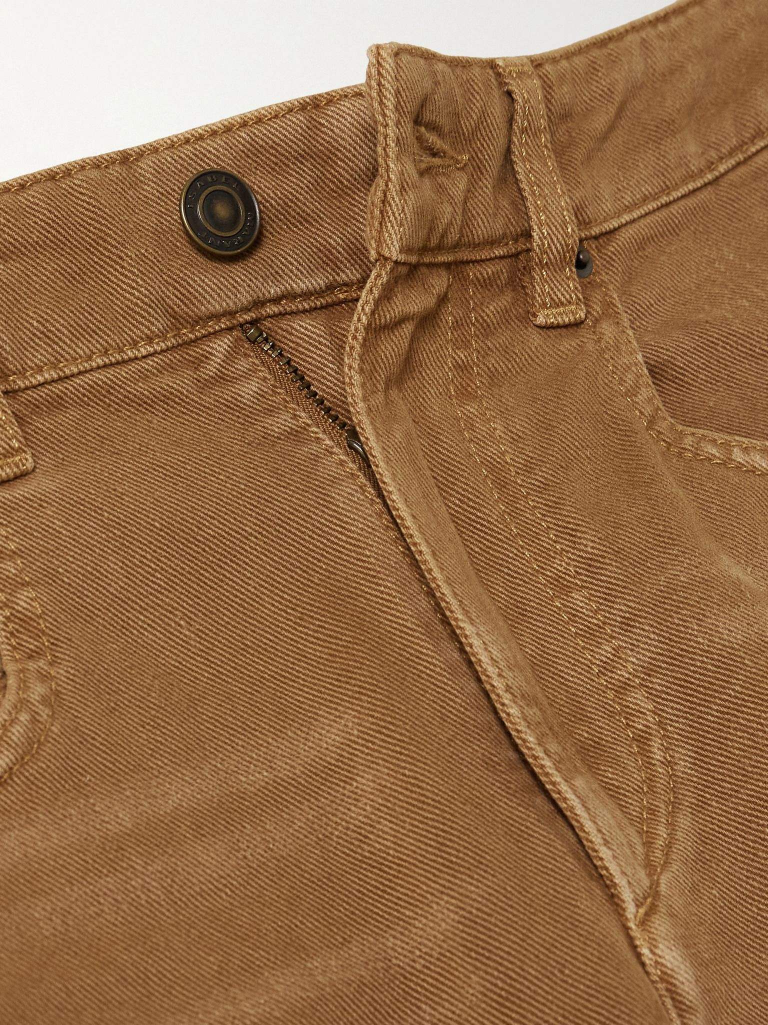 Oriane mid-rise barrel-leg jeans Brown - 5