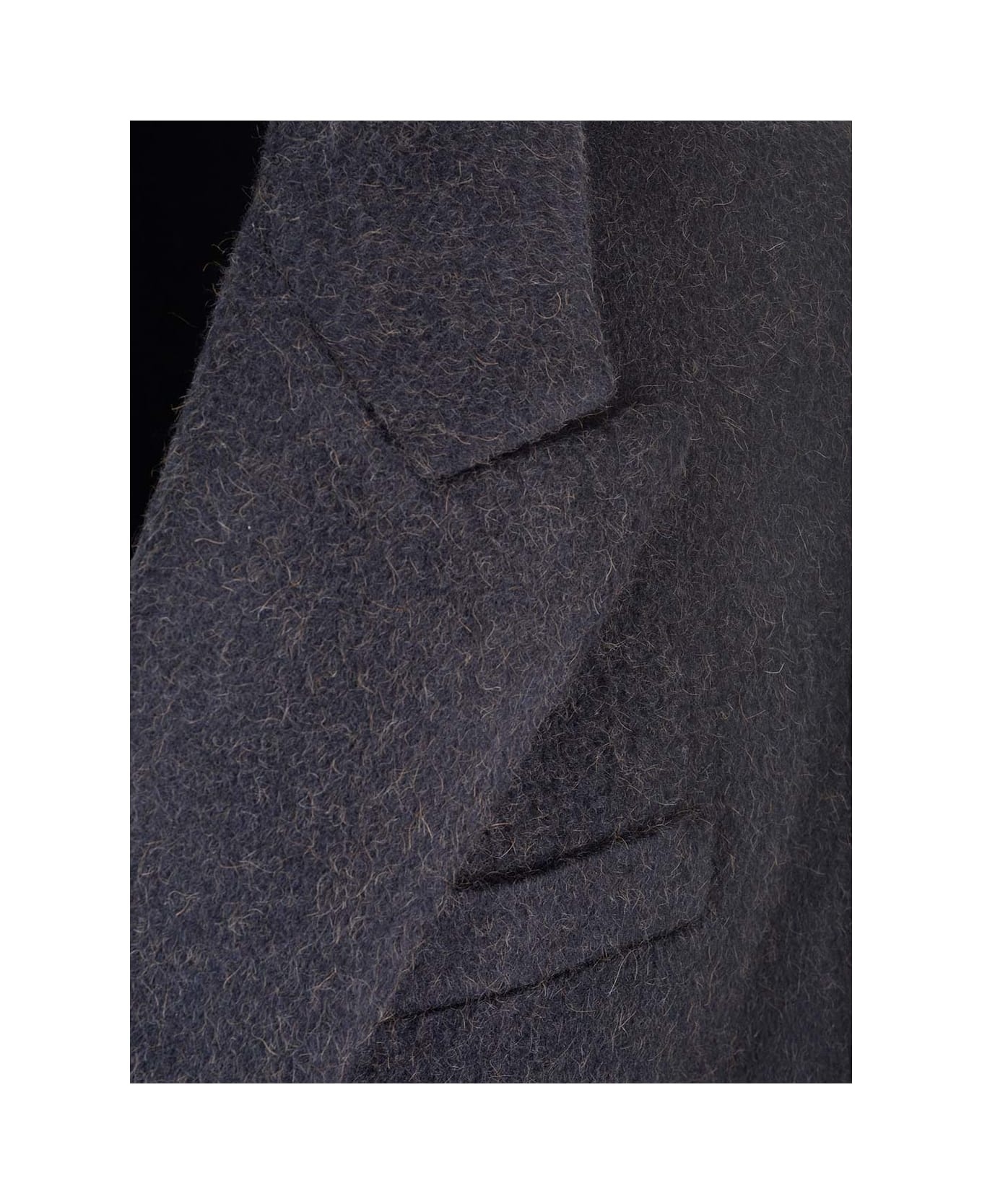 Long Double-breasted Coat - 4