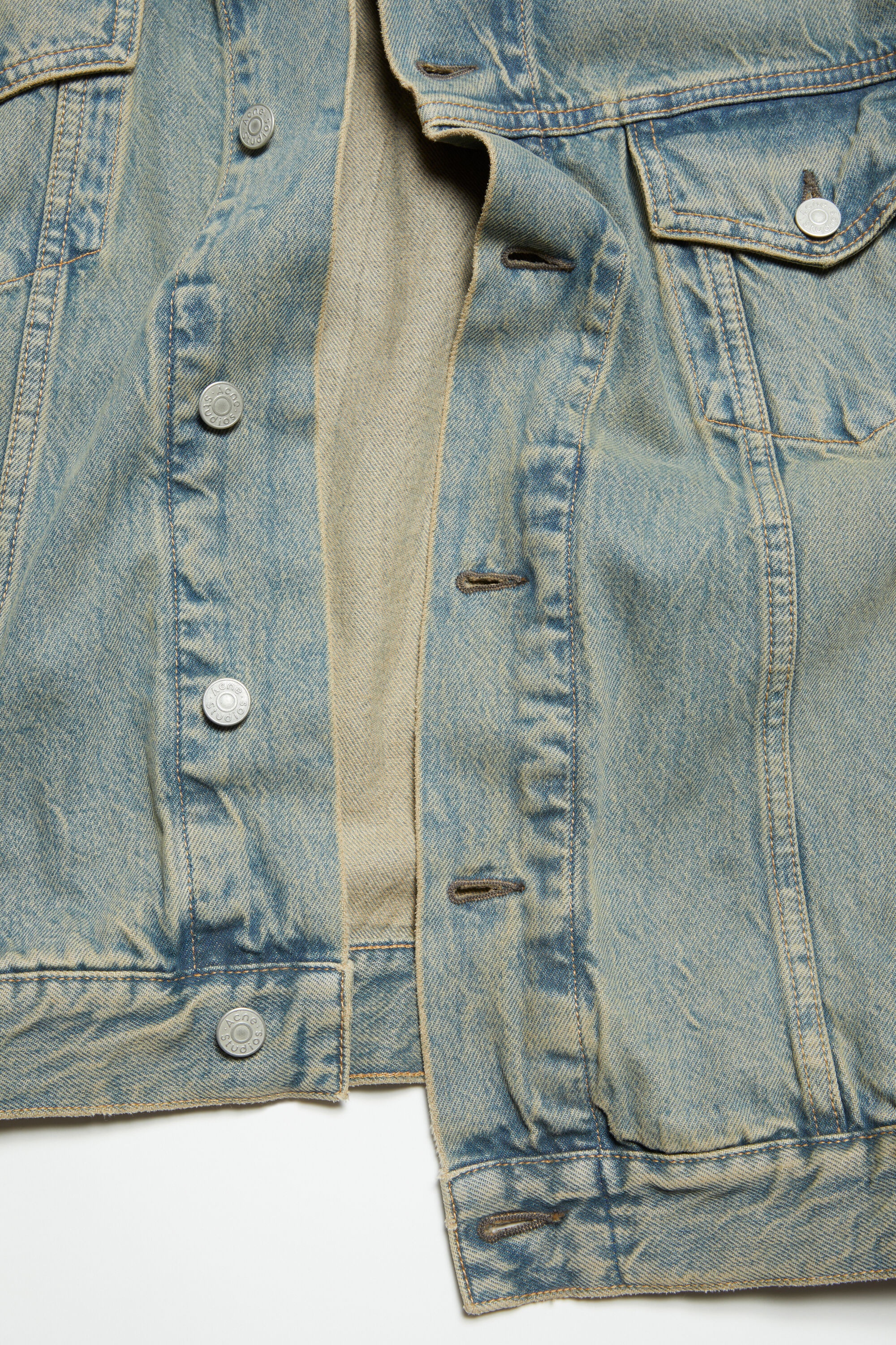 Denim jacket - Oversized fit - Blue/beige - 6