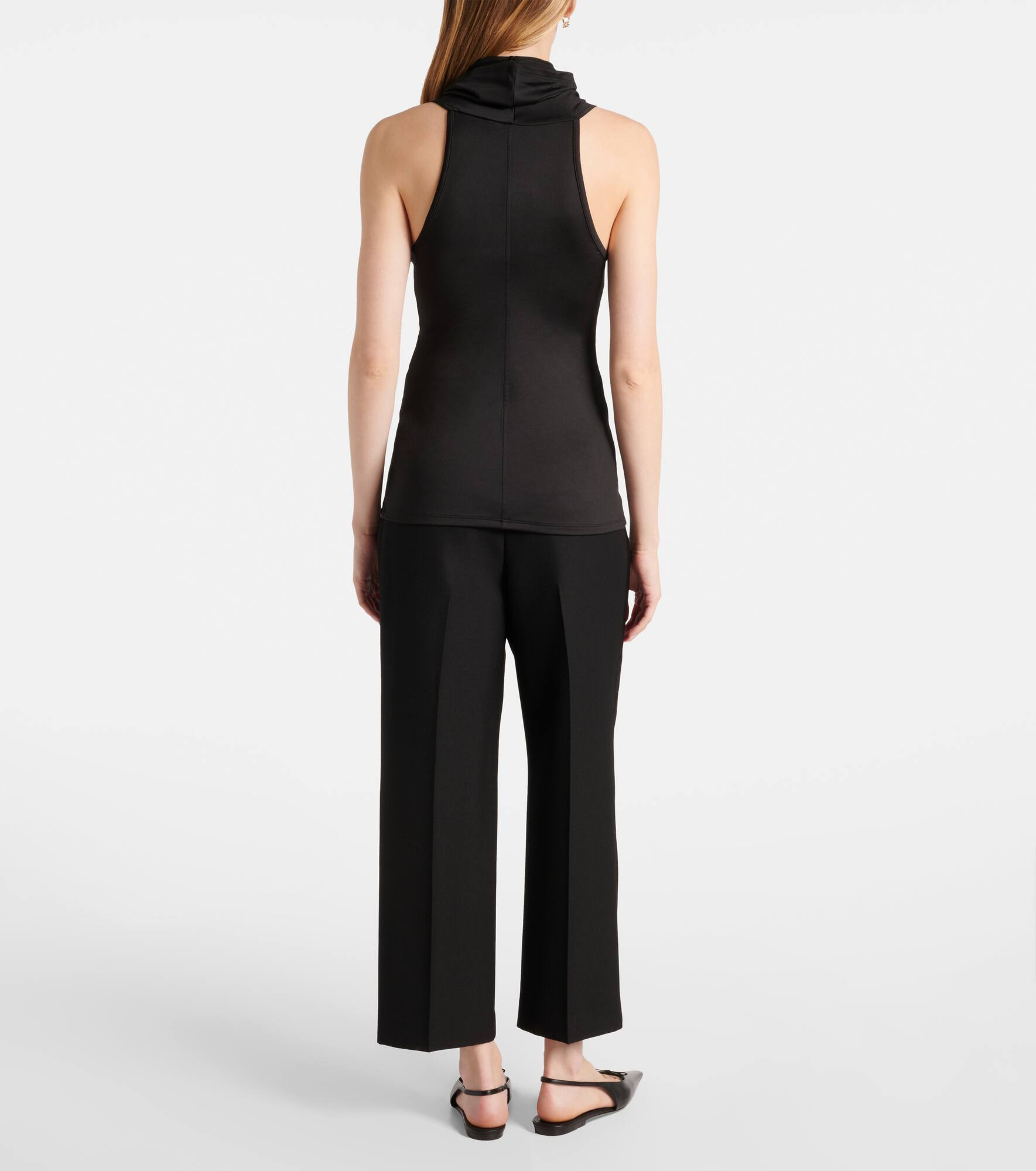 Draped jersey top - 3