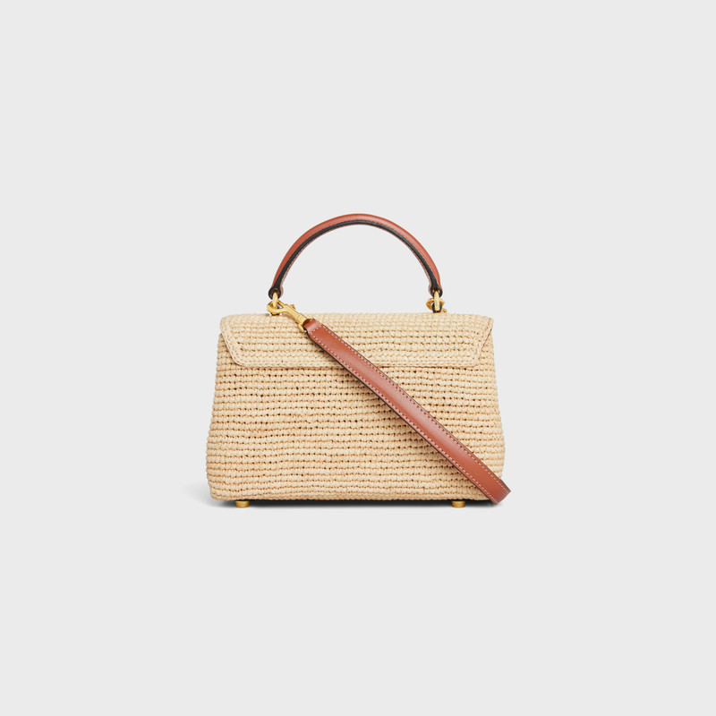 TEEN NINO BAG IN Raffia and calfskin 3