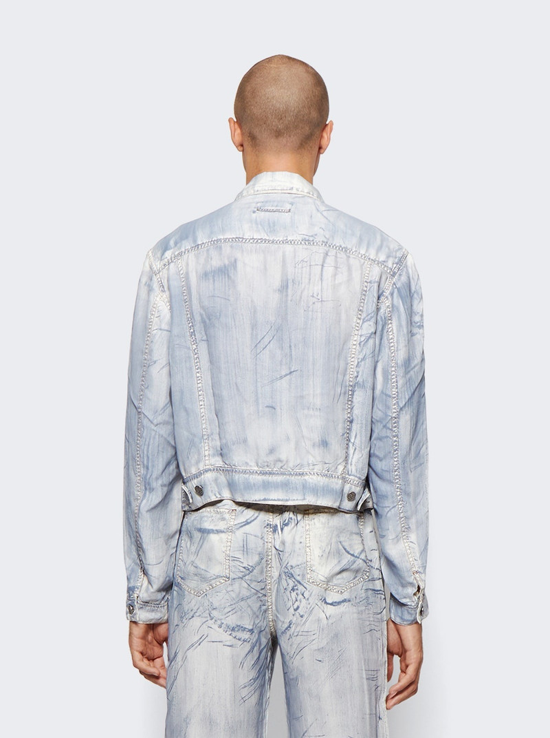 Handpainted Jacket Ecru And Blue 5