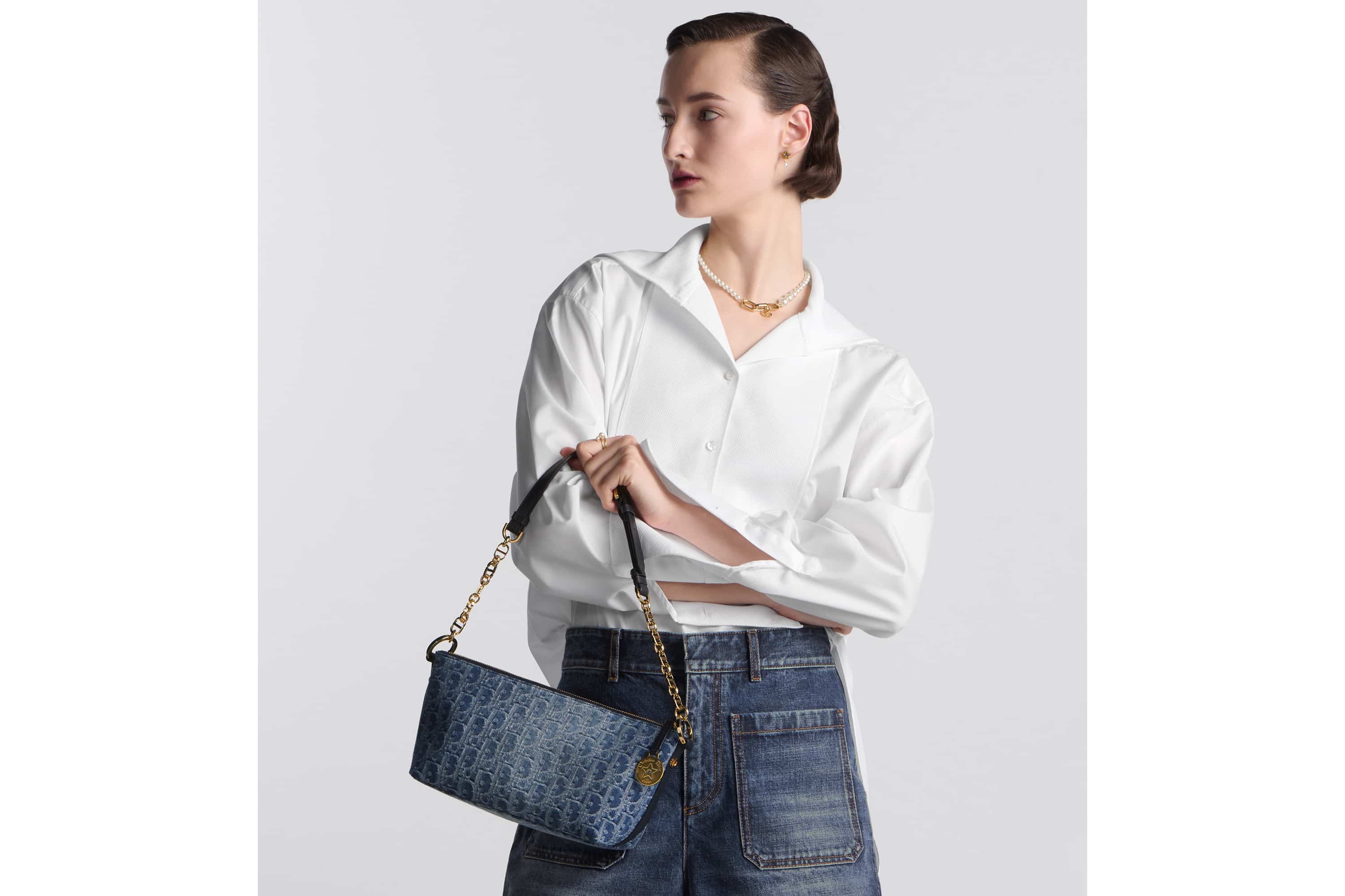 Diorstar Hobo Bag with Chain - 7
