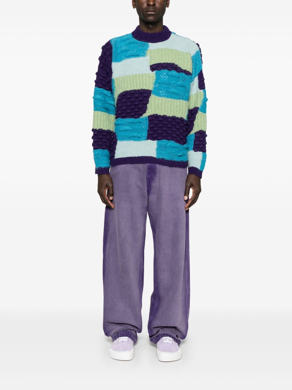 intarsia-knit crew-neck sweater - 2