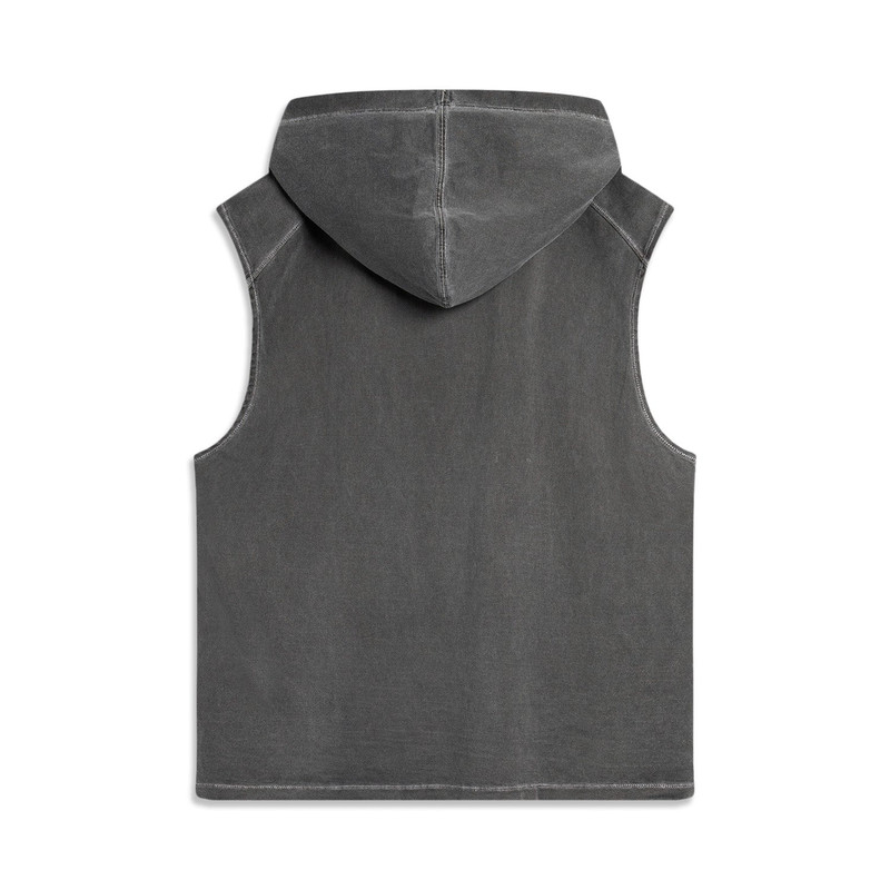Li-Ning Li-Ning BadFive Graphic Sleeveless Hoodie 'Washed Grey' AVSU459-3 outlook