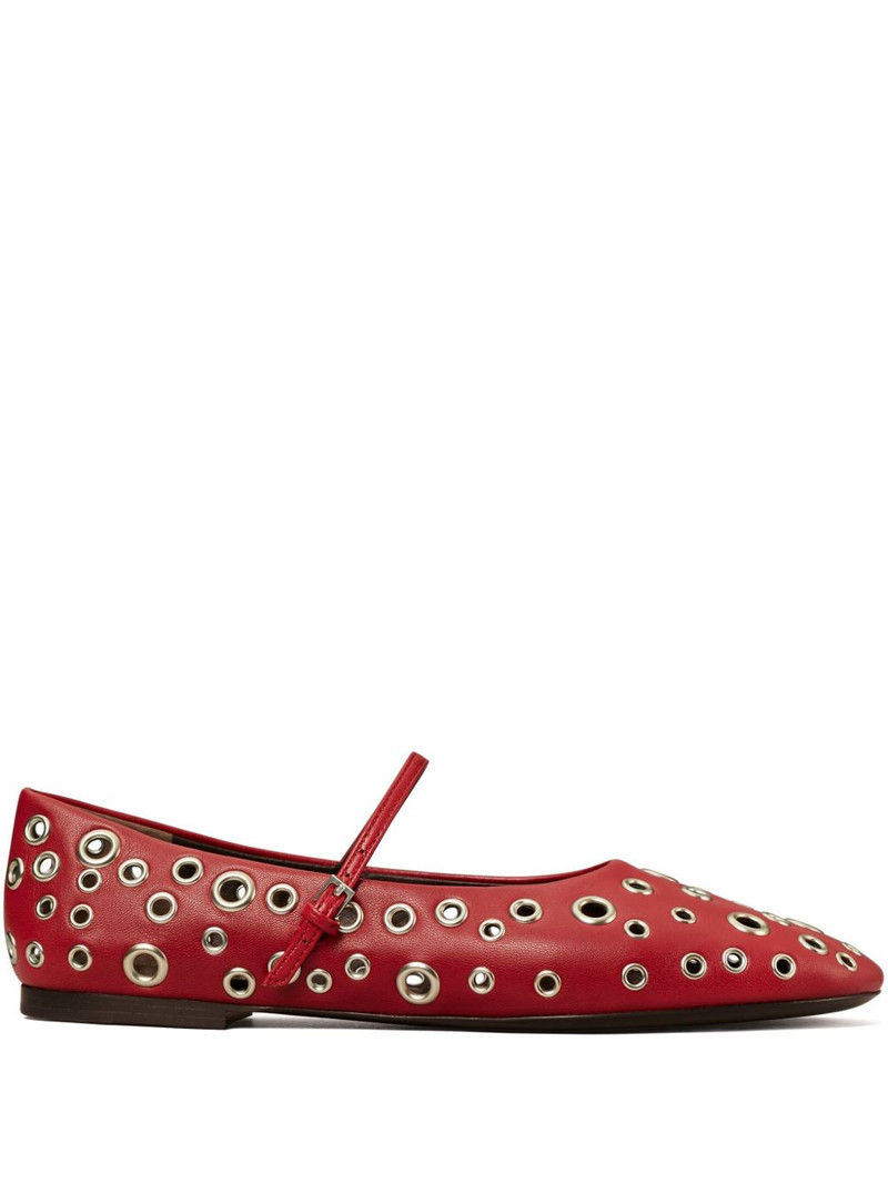 eyelet Mary Jane ballerina shoes 1