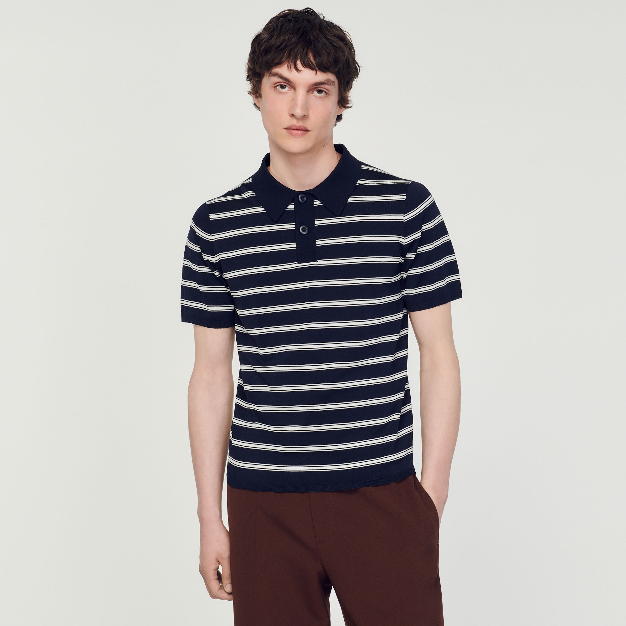 Striped polo shirt - 5