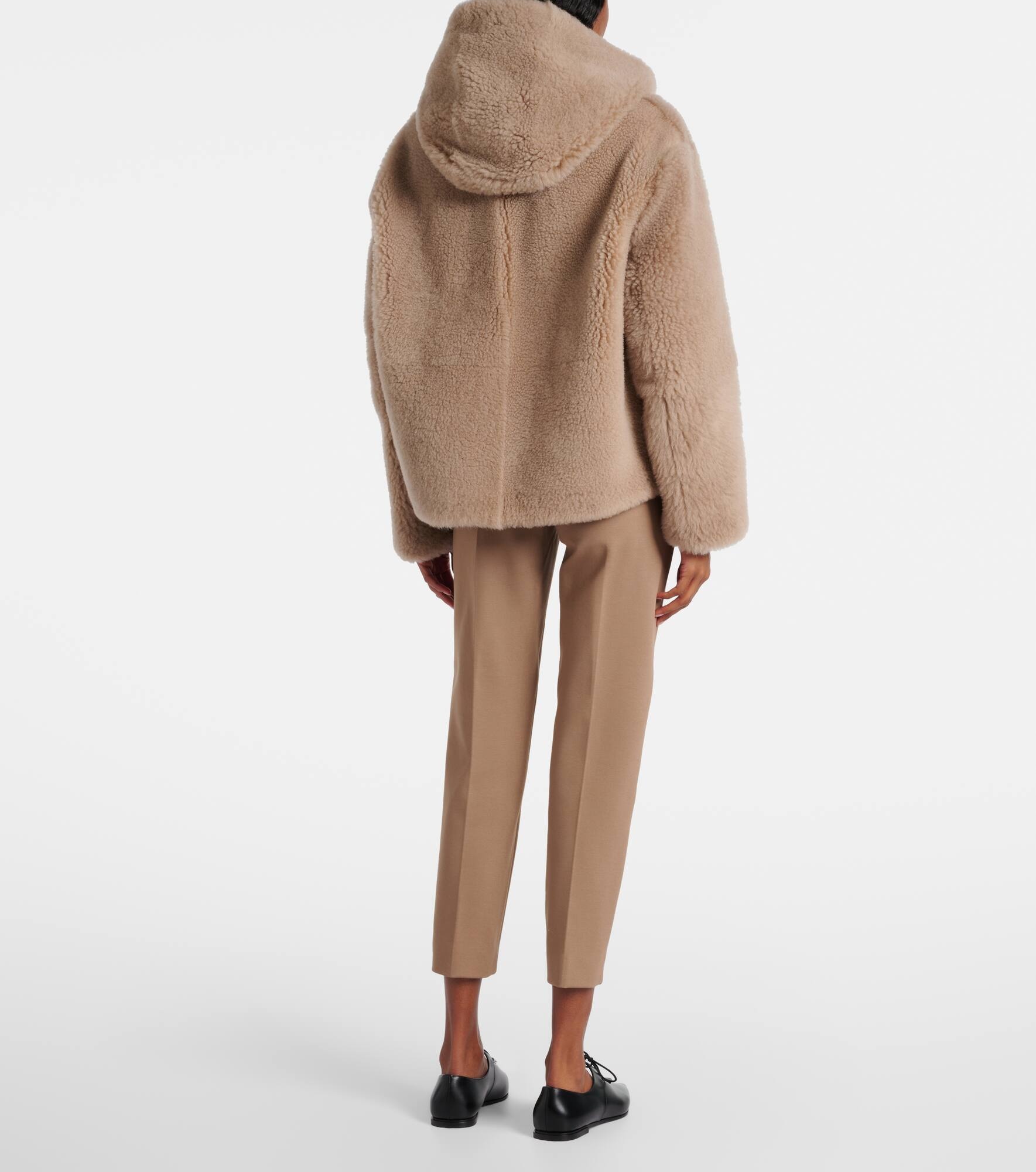 Sole hooded shearling jacket - 3