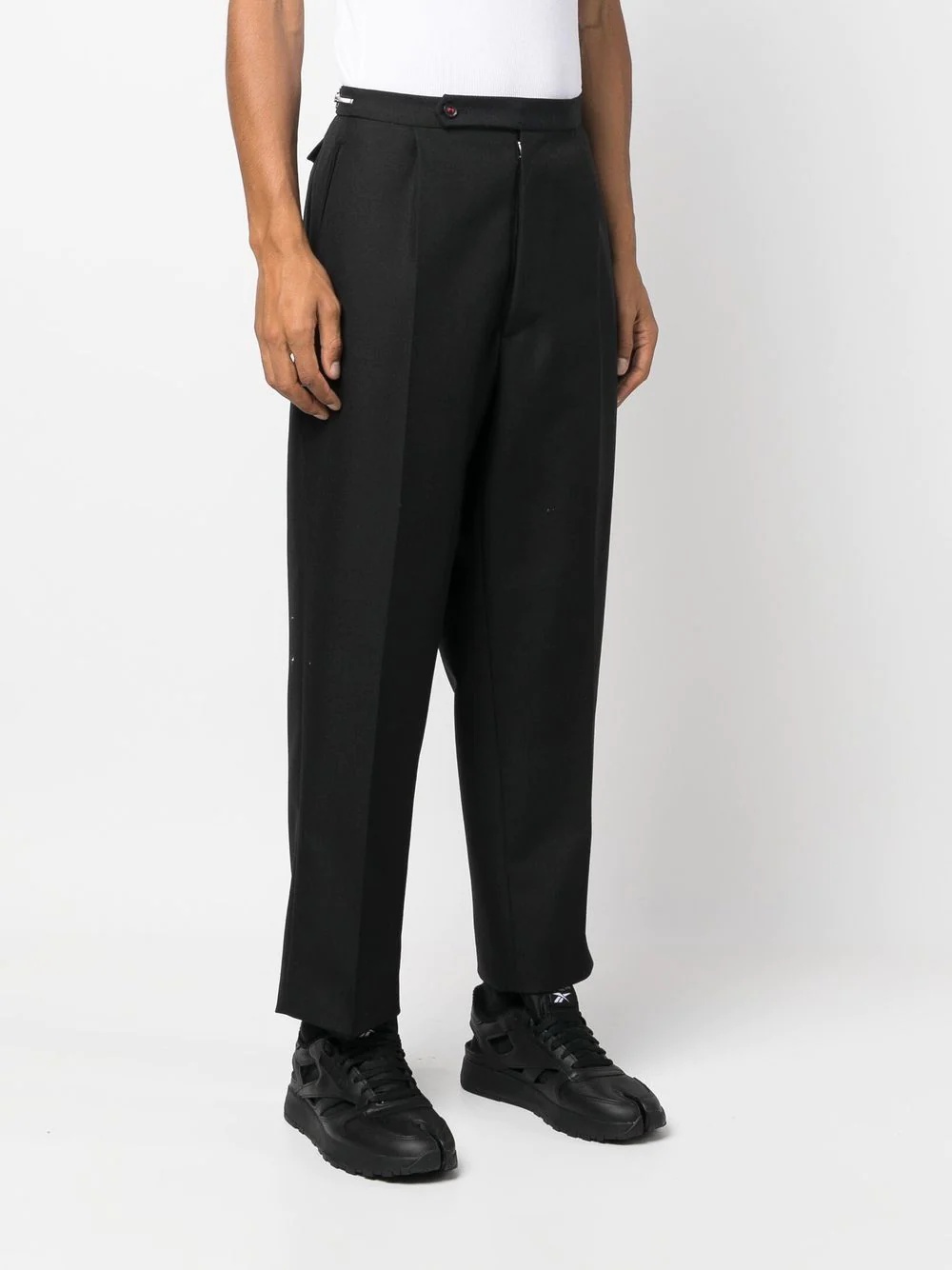 tapered-leg tailored trousers - 3