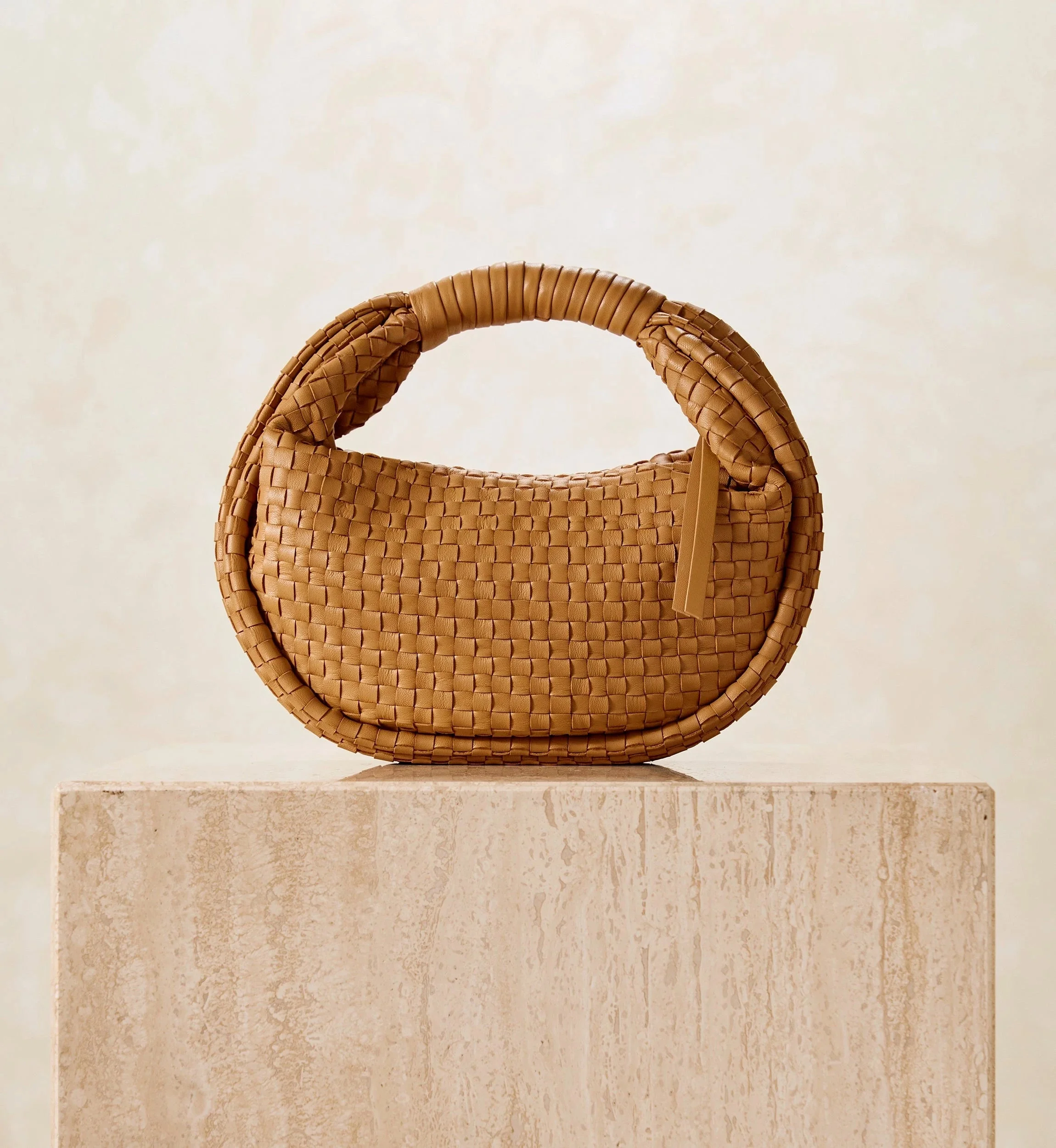 SANTIAGO MINI HOBO BAG | DARK TAN - 1