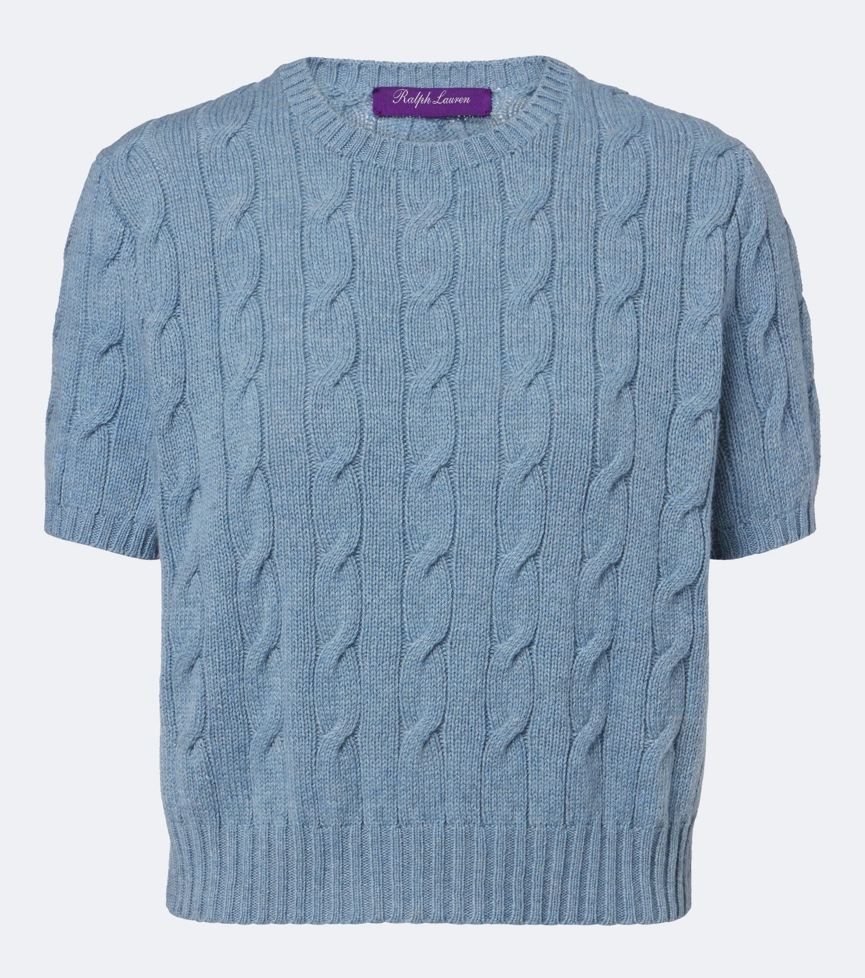 Cable-knit cashmere sweater - 1