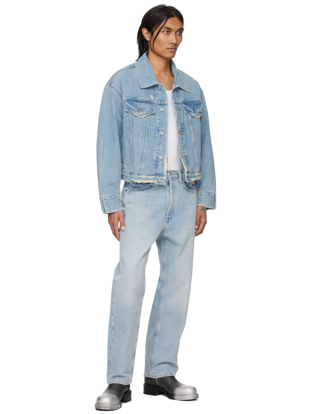 Blue 90's Jeans - 4