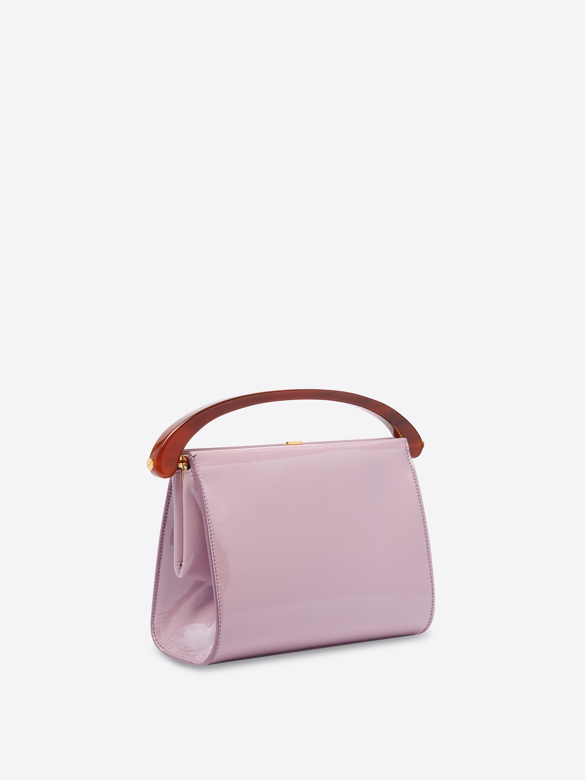 DRIES VAN NOTEN Crinkled patent-leather tote
