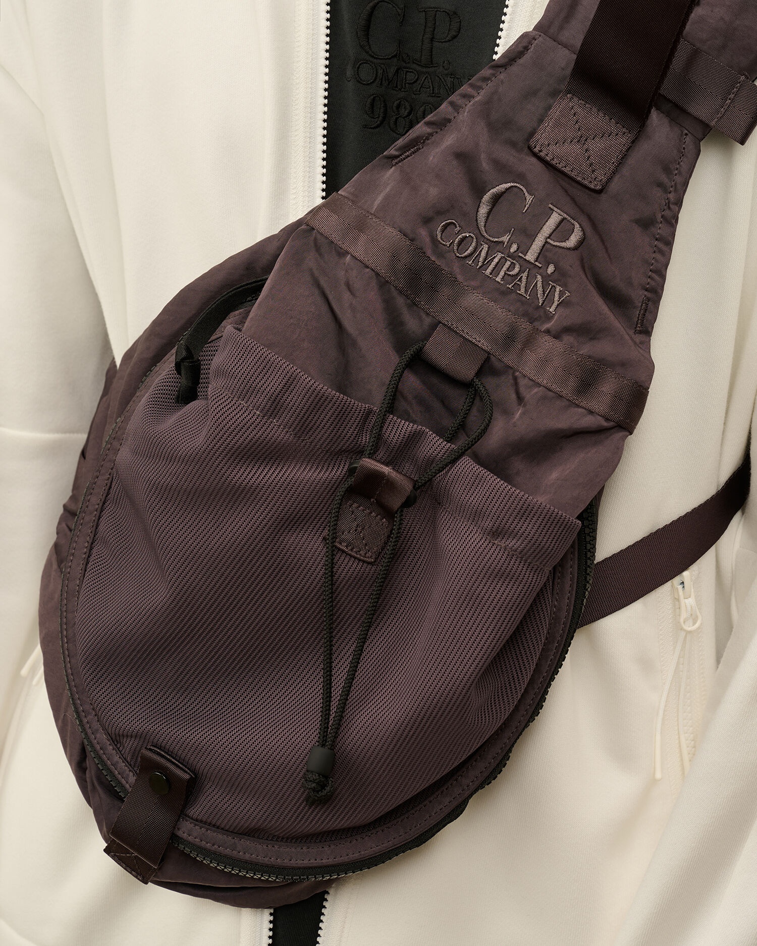 C.P. Company Nylon B Crossbody Mesh Rucksack | REVERSIBLE