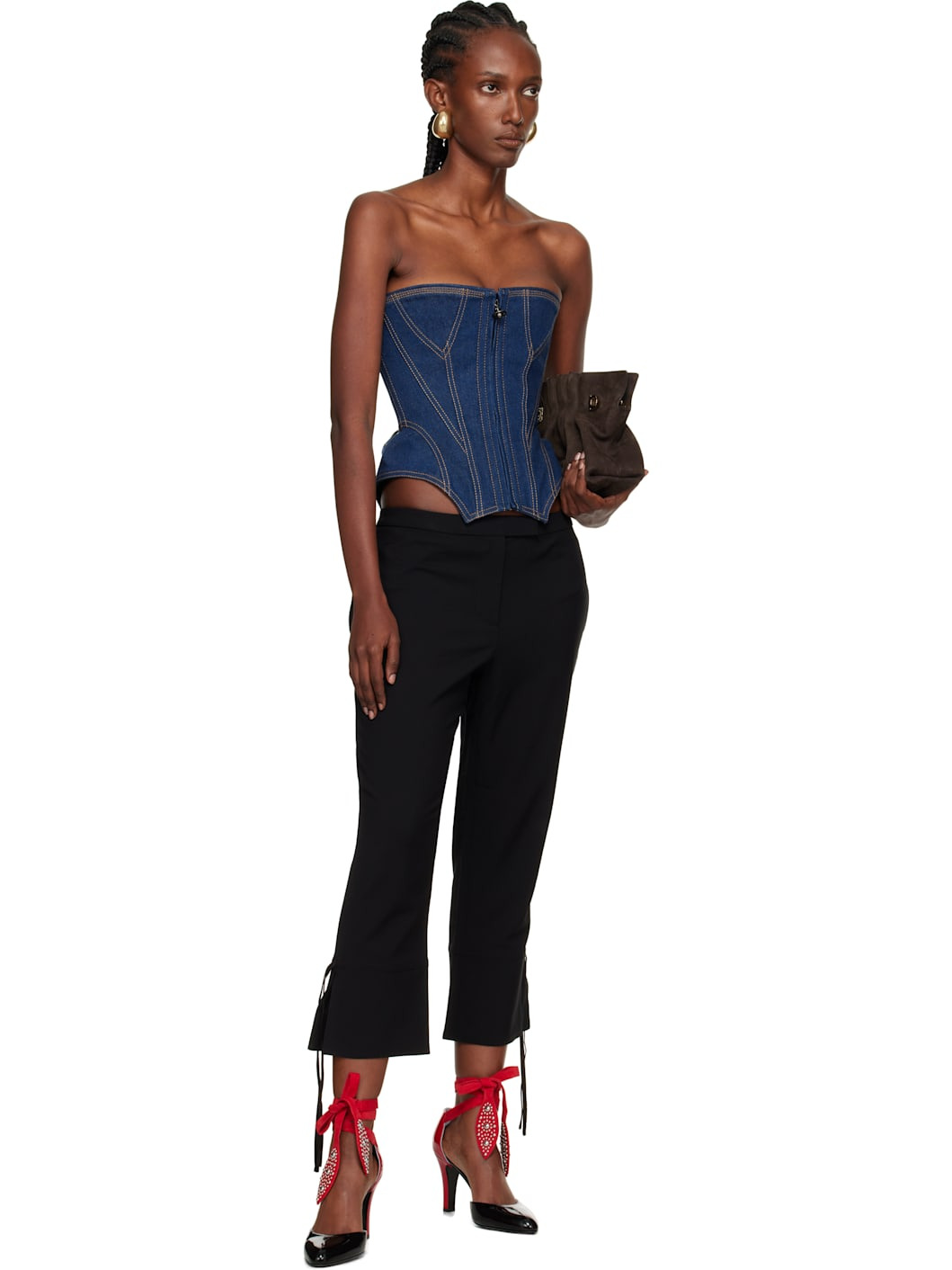 Indigo Cobrax Denim Corset - 4