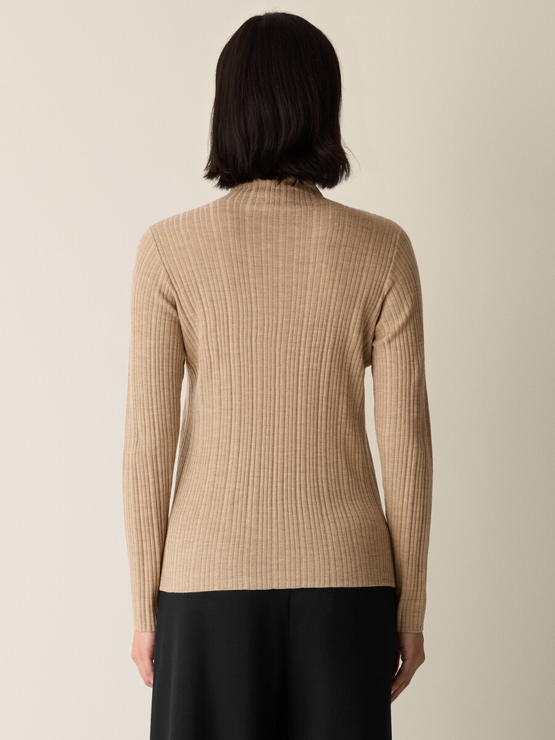 Superfine Merino Turtleneck Top in Regenerative Wool 4