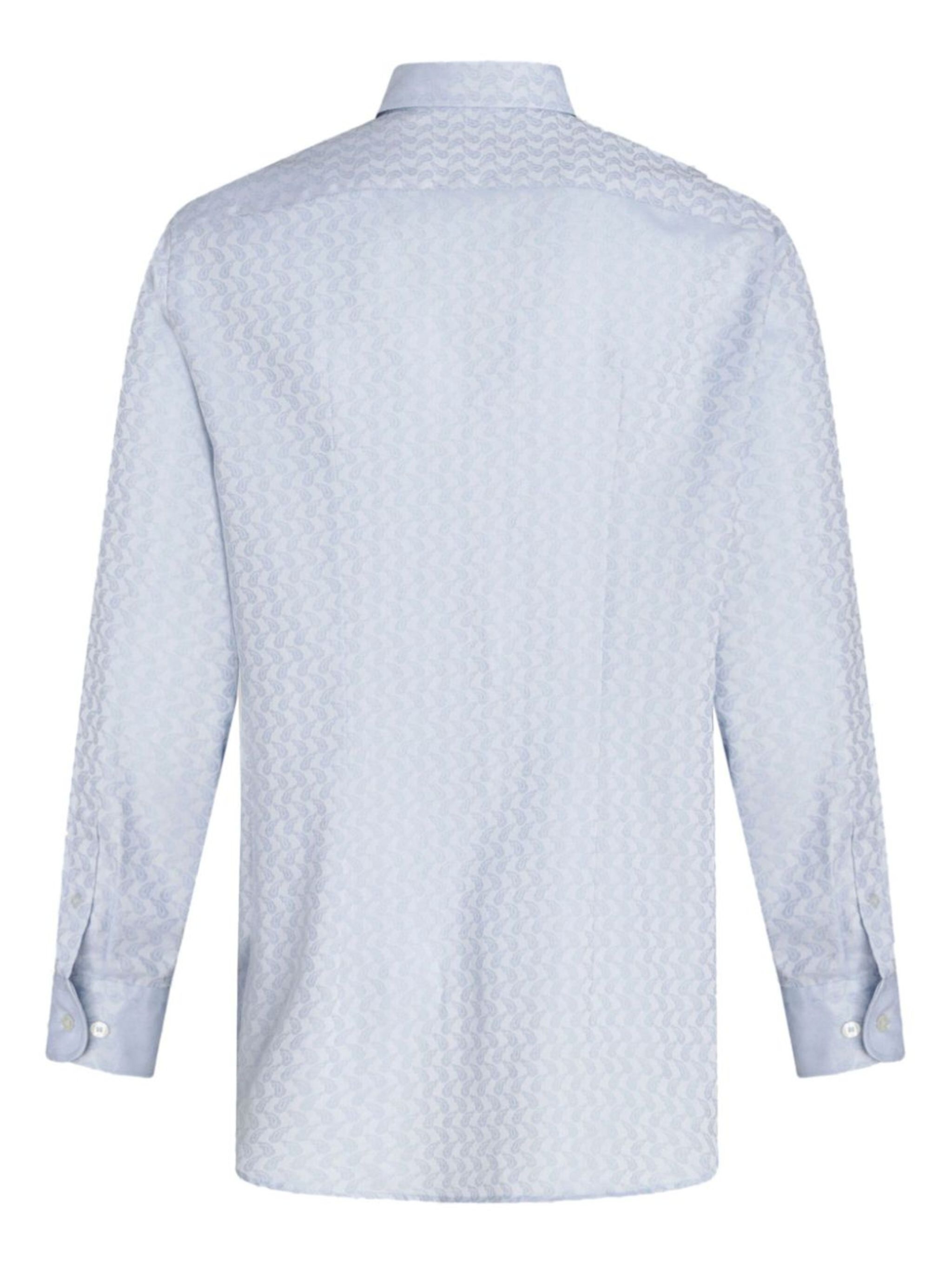 micro-paisley jacquard shirt - 5