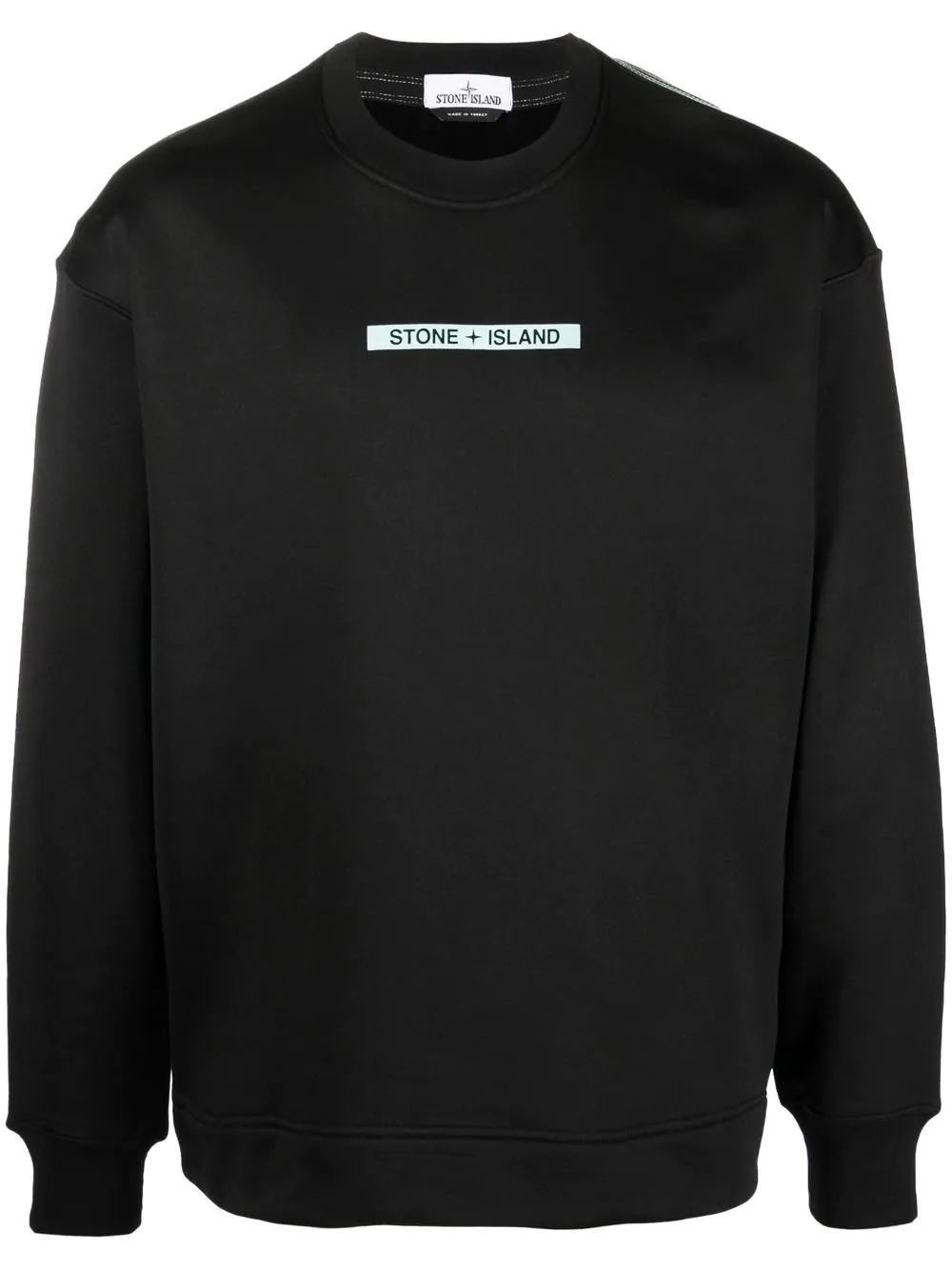 logo-print crew neck sweatshirt - 1