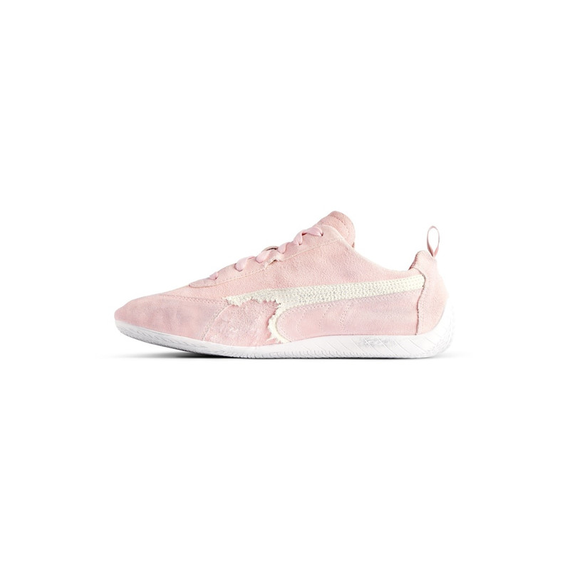 BALENCIAGA Speedcat Suede Balenciaga in Pink/white outlook