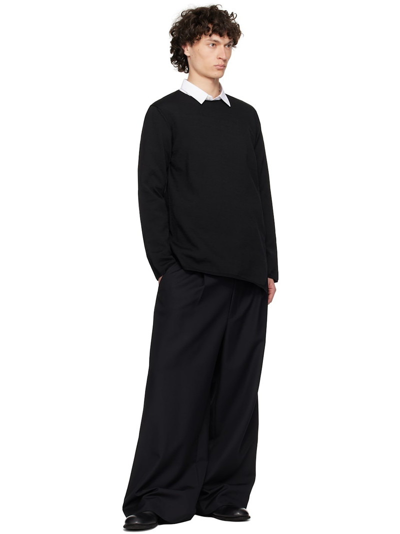 Comme des Garçons Homme Plus Black Asymmetrical Sweatshirt outlook