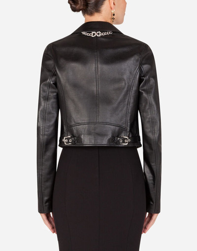 Dolce & Gabbana Leather biker jacket outlook