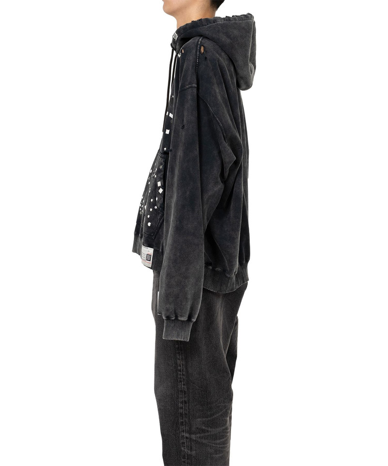 Embellished Bleached Hoodie 4
