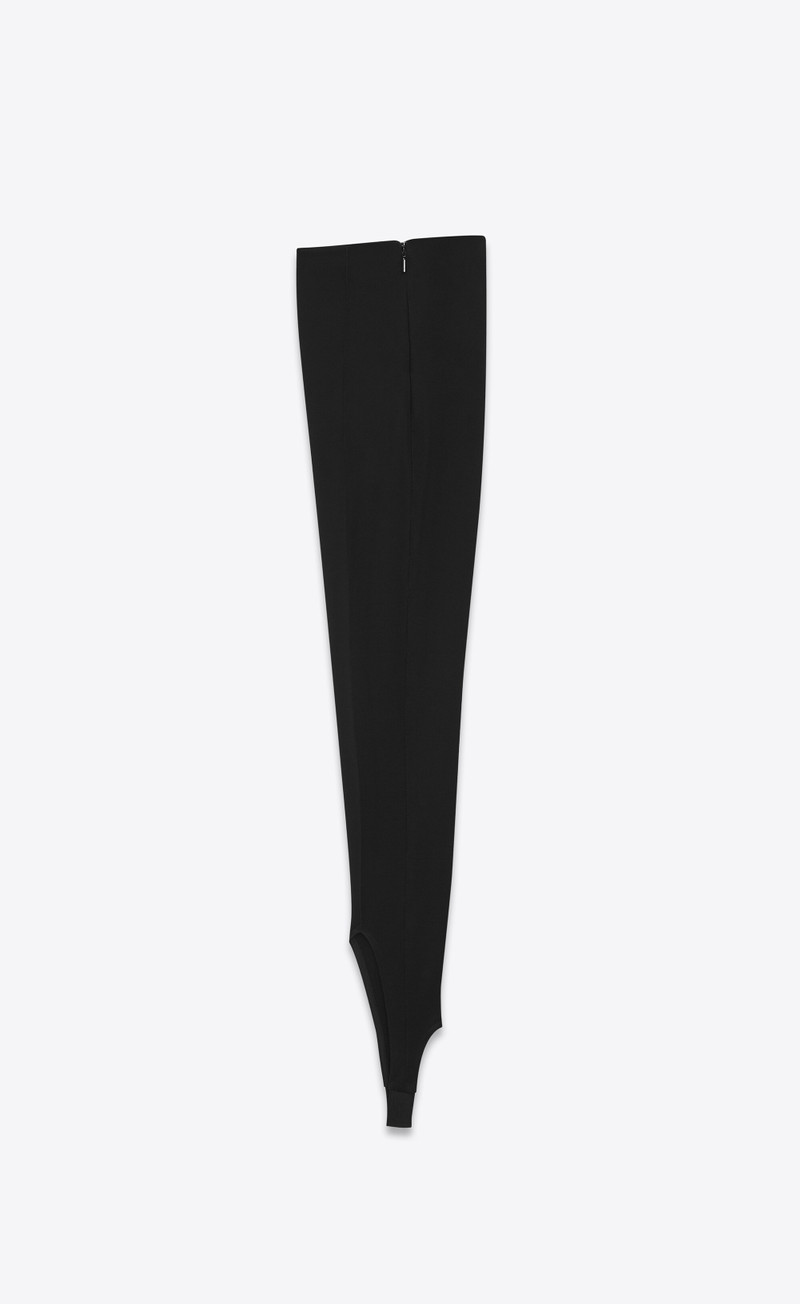 SAINT LAURENT high-rise stirrup leggings in jersey outlook