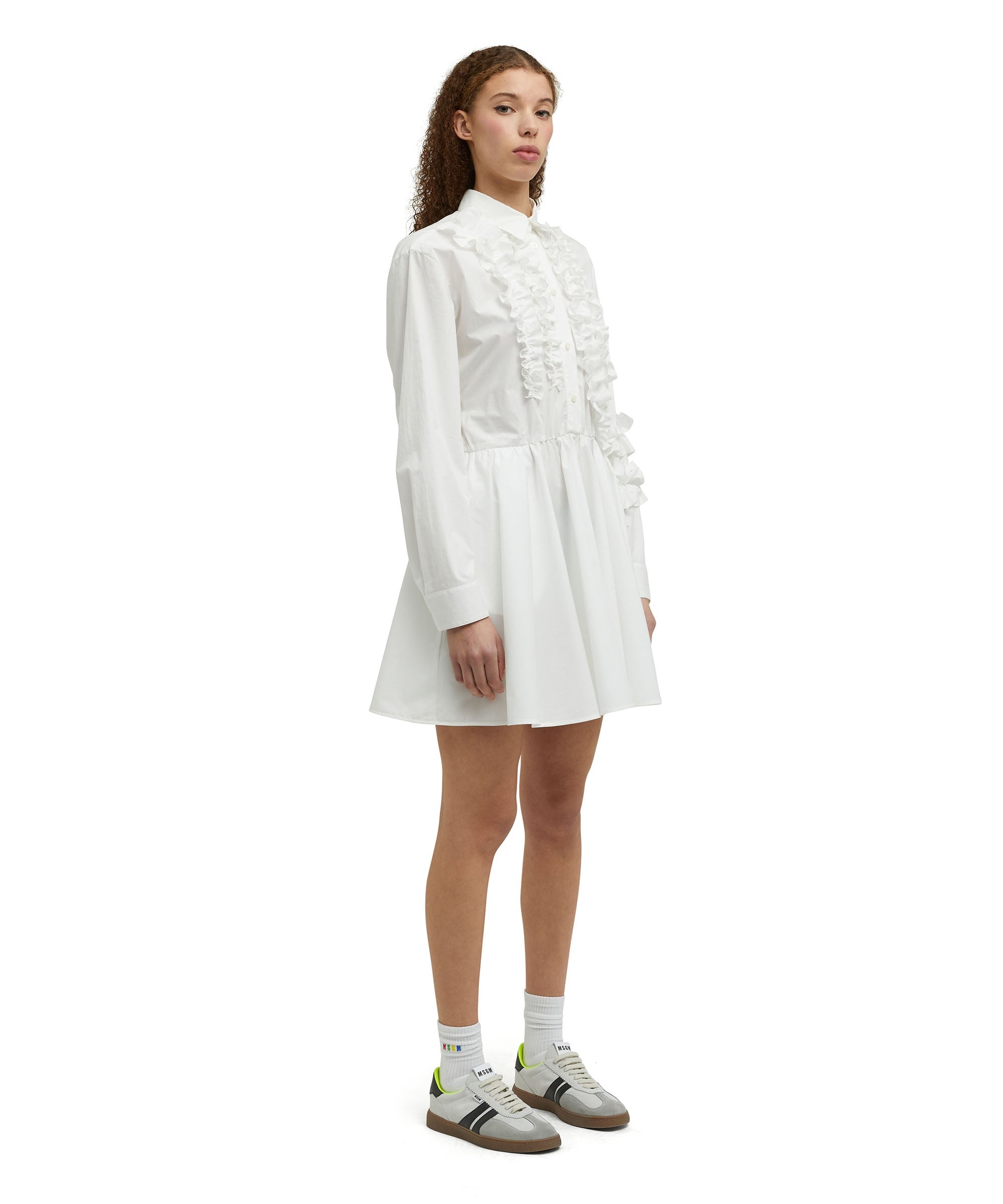 Poplin cotton midi dress - 3