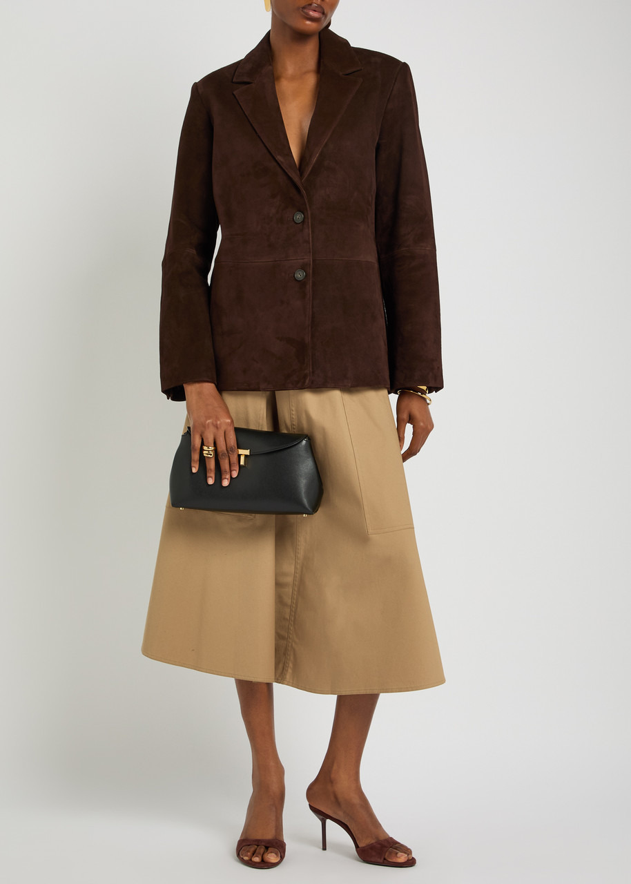 Vince Stretch-cotton Poplin Midi Skirt - 4