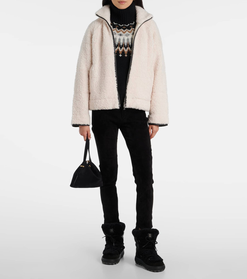BOGNER Chamonix shearling-trimmed suede snow boots outlook