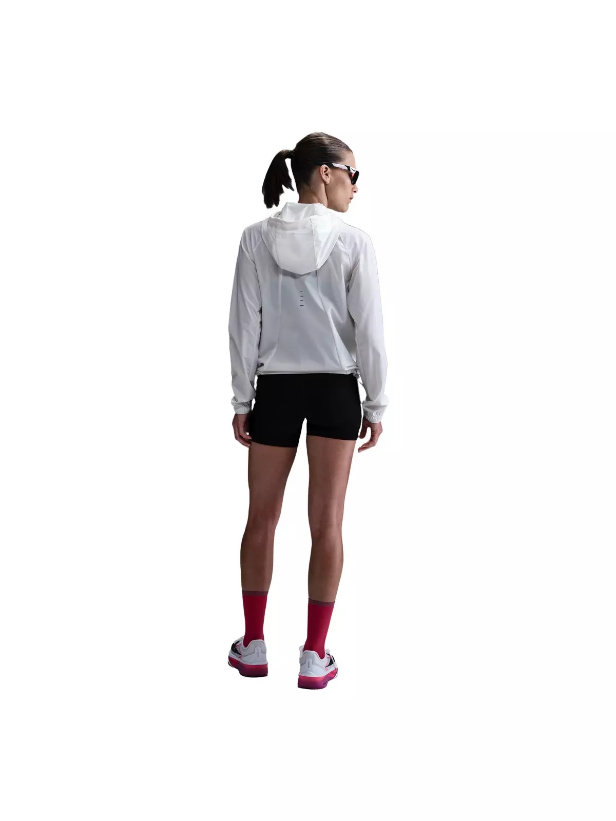 Women's Swift High-Waisted 4" Tight Running Shorts with Pockets -Black - 2