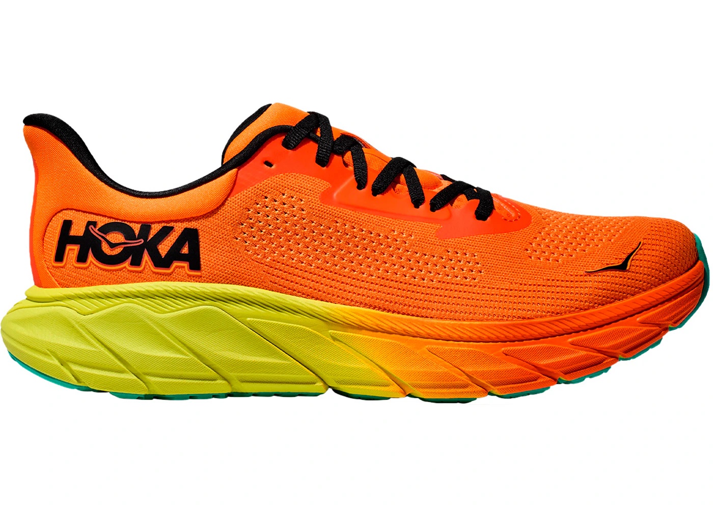 Hoka One One Arahi 7 Electric Tangerine Black - 1