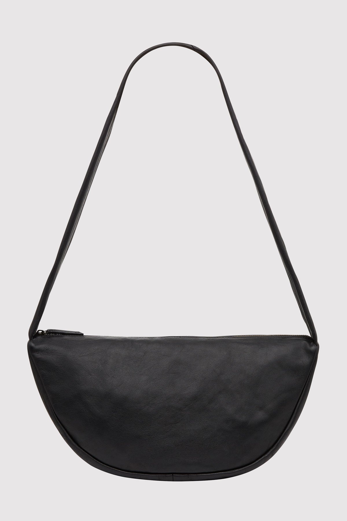Soft Crescent Bag - Black - 4