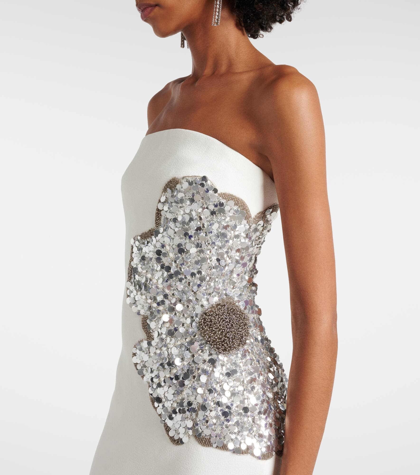 Layana strapless embellished gown - 4
