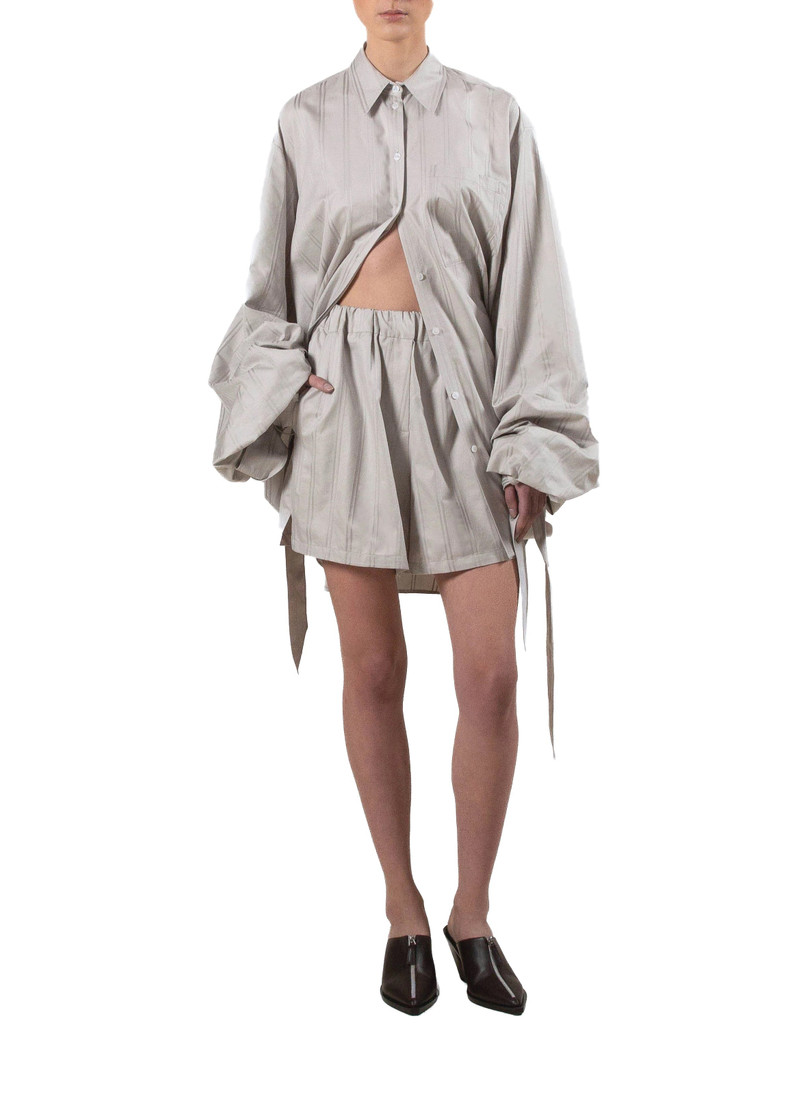 Oversized Shirt Grey Stripes 1