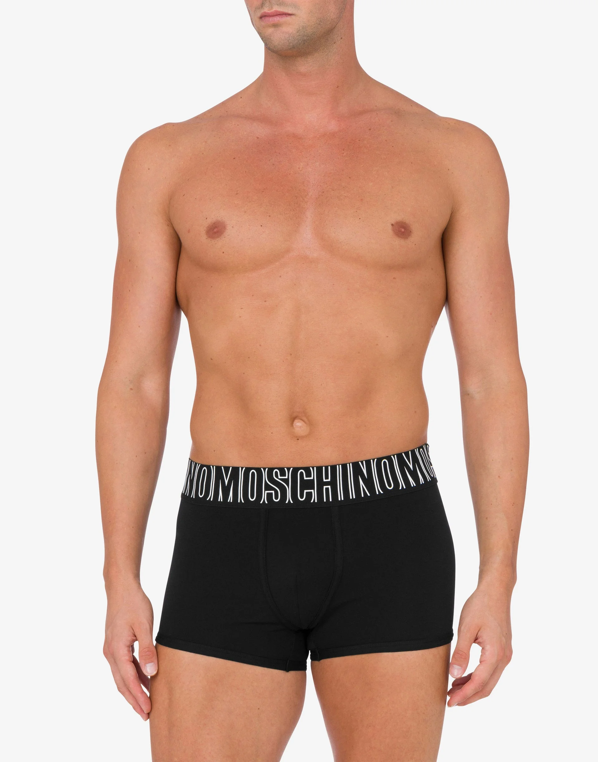 BOXER IN STRETCH JERSEY RUBBER - 1