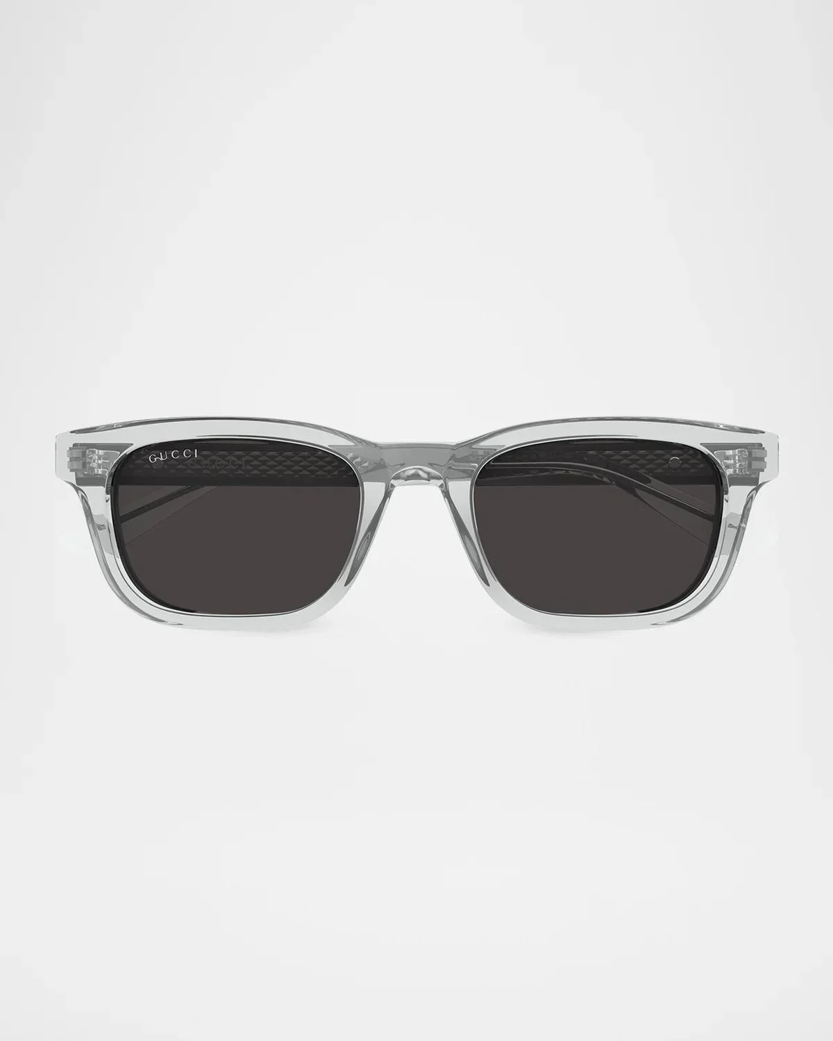 Lettering Wirecore Rectangle Sunglasses - 1