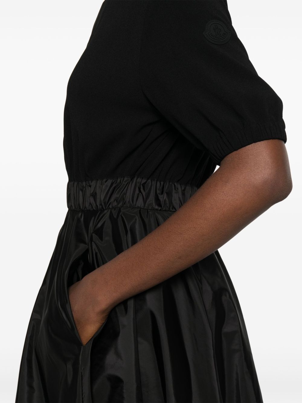 zip-up pleated midi dress - 5