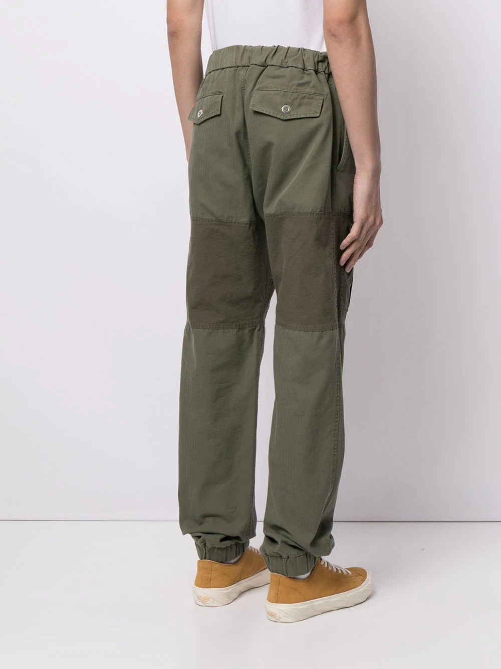 panelled multi-pocket cargo trousers - 4