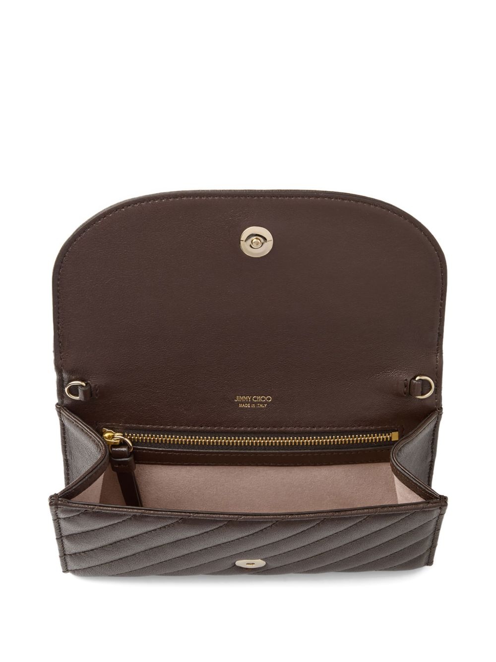 Curve quilted clutch bag - 5
