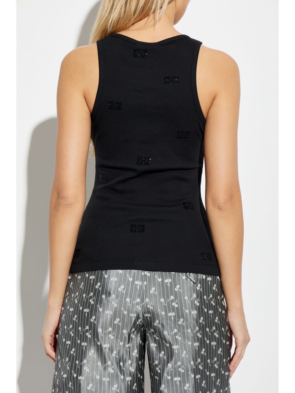 rhinestone-embellished tank top - 4
