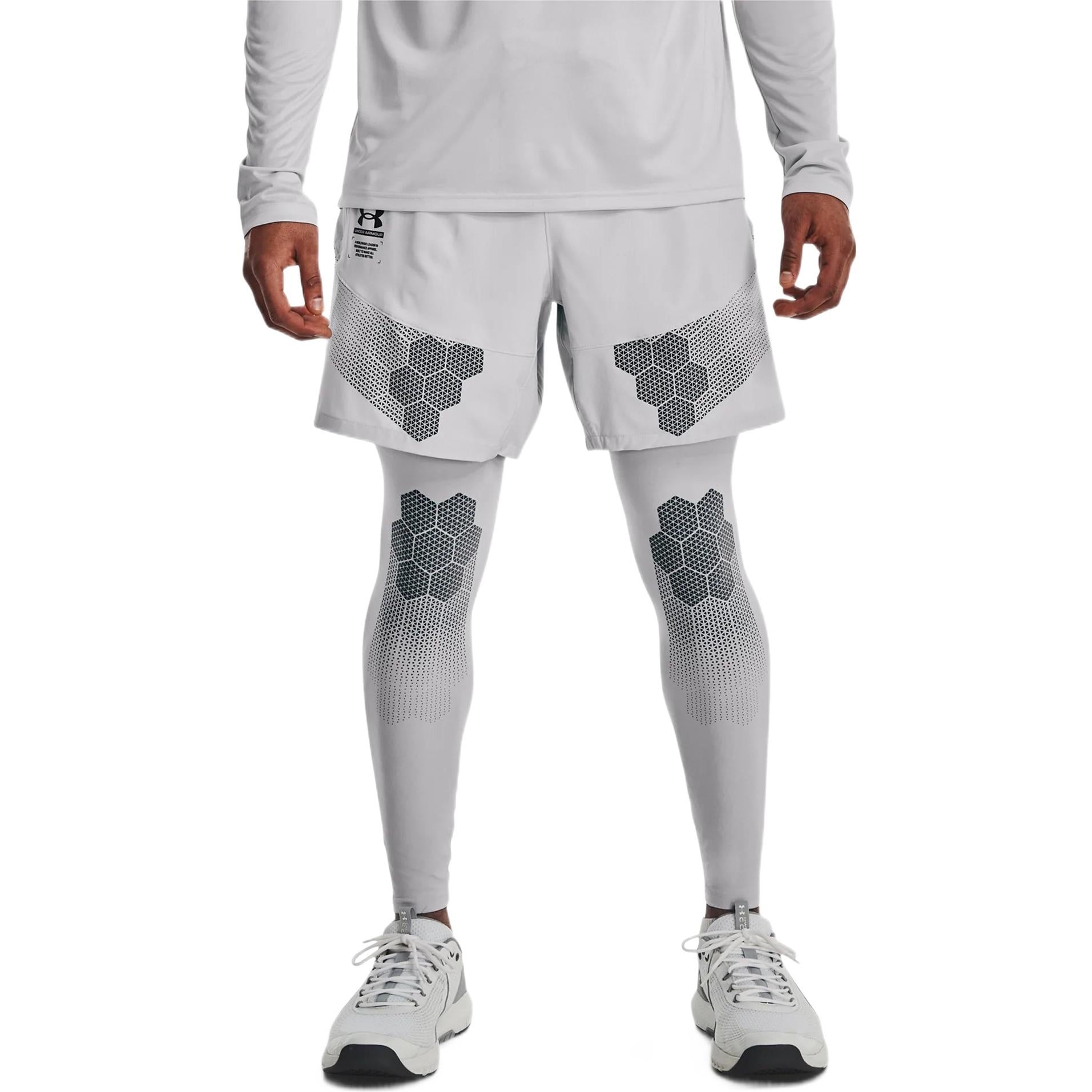Under Armour Armourprint Woven Shorts 'White Grey' 1370416-014 - 4