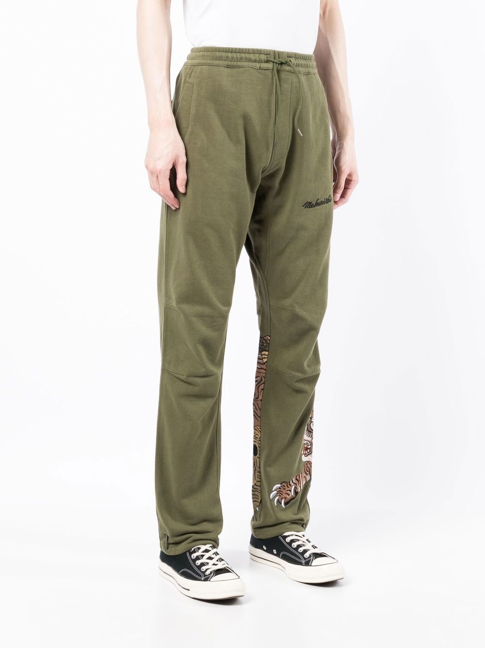 tiger-motif track pants - 3